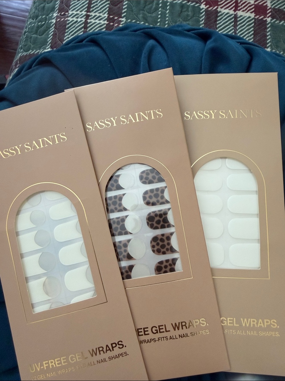 White and Leopard UV-Free Gel Nail Wraps